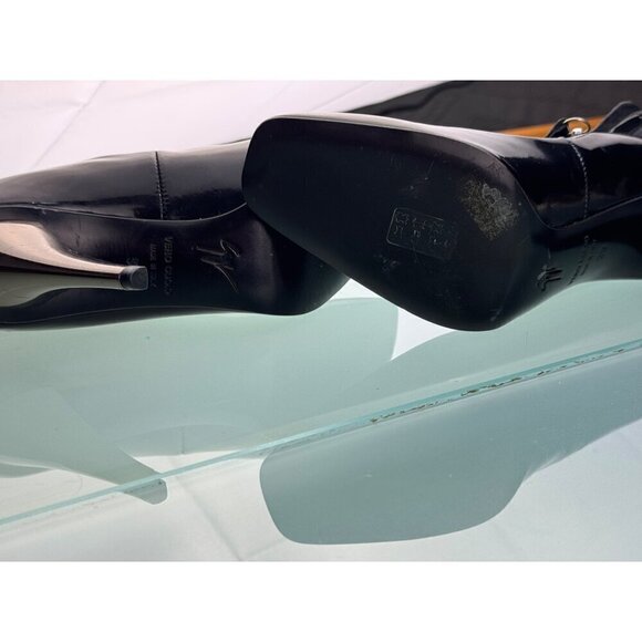 Giuseppe Zanotti patent leather/lamb skin Leather Stilettos Zip Closure- LT3258 - Picture 10 of 10